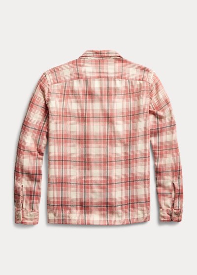 Men's Ralph Lauren Plaid Twill Camp Shirts | 237659TNW